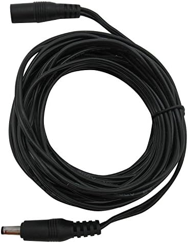 iZtouch - 10 ФУТА Черно - Гъвкав удължителен кабел с Щепсел захранване dc 3,5 мм x 1,35 мм, Съвместим с Адаптер за IP камери в помещението IZAP-001 IZSP-006 IZSP-012