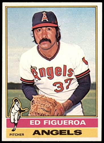 1976 Topps # 27 Ед Фигероа Лос Анджелис Энджелз (Бейзболна картичка) NM Angels