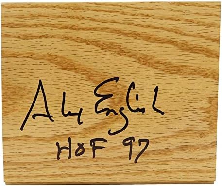 Алекс Инглиш Подписа на Паркет с размери 5х6 см, с HOF'97 - на Дъските на пода НБА