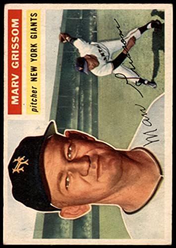 1956 Topps # 301 Марв Гриссом Ню Йорк Джайентс (Бейзболна картичка) VG Джайънтс