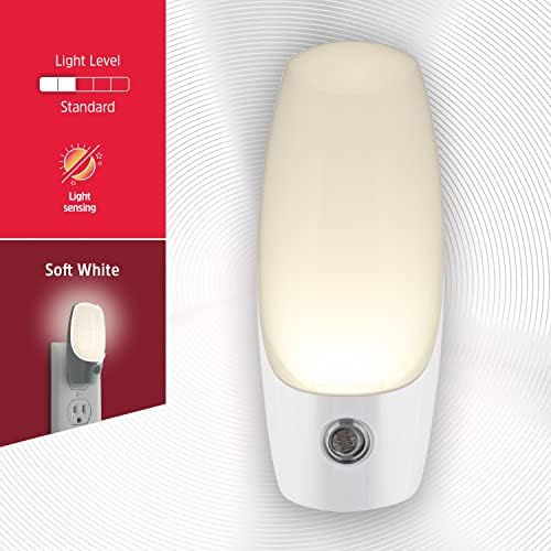 Автоматично нощно Energizer LED Включване, Мек бял, Светлочувствителен, се включва в сумрак, се изключва на разсъмване, Энергоэффективный, идеални за спални, баня, кухня, ?