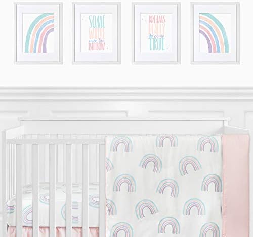Sweet Jojo Designs Пастелно Преливащи се цветове Стенни Щампи Интериор на стаята за деца, детска и малки деца,