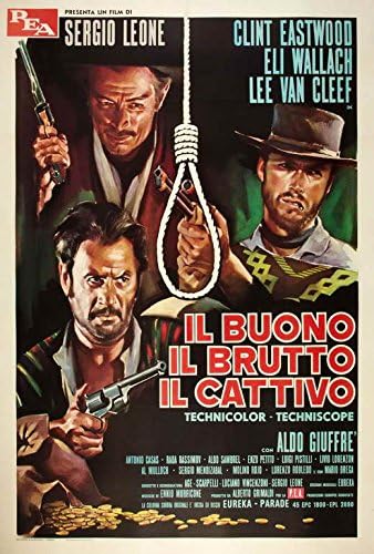 Добър, лош и грозен ПЛАКАТ на филма (27 x 40 см - 69 x 102 см) (1966) (Италиански стил F)