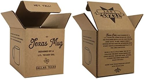 Чаша Благослови сърцето си, розовата чаша с техасской тема, сувенири, Texas подарък с подарък кутия