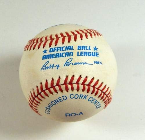 Троя Нийл Подписа Официален Автограф Rawlings American League Baseball Auto DP03770 - Бейзболни Топки с Автографи