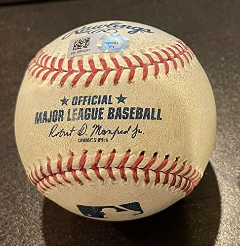 Джейкъб Дегром Ню Йорк Метс Използва бейзболни топки Strikeout - 2020 MLB Auth - В играта MLB използвани бейзболни