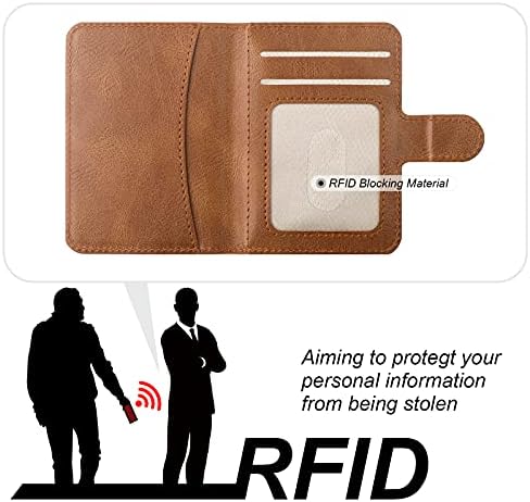 Чанта-портфейл Bocasal за iPhone 13 Pro Max, Съвместим с Магнитна RFID заключване MagSafe, Подвижни, Флип калъф