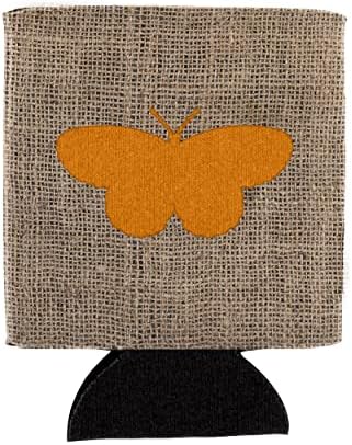 Carolin's Treasures BB1052-Чул с пеперуда от плат BL или CC и Оранжевото Устройство за обнимания кутии или бутилки BB1052, Арматура за обнимания ръкави-охладители, които могат да се ?