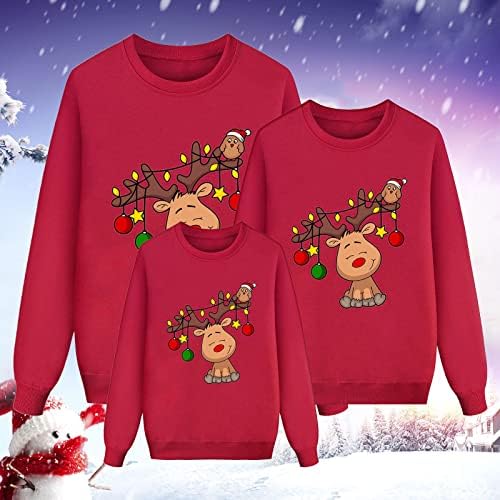 Един и същ Hoody DIYAGO, Семейна, Коледна, тениски с дълъг ръкав и Панталони, Забавен Комплект Пижамной дрехи,