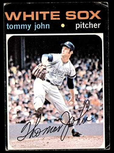 1971 Topps 520 Томи Джон Чикаго Уайт Сокс (бейзболна картичка) VG/БИВШИЯ Уайт Сокс