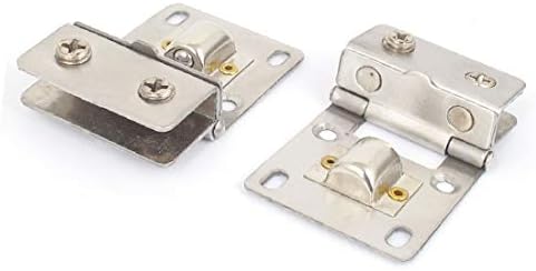 X-DREE Дебелина 5 мм-8 мм Стъкло Шарнирные ключалки за врати пантите на гардероба 10 бр (5 мм-8 мм Espesor Armario