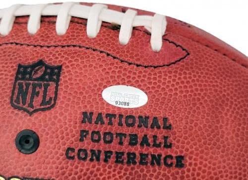 Официален Кожена топка за Футбол NFL с автограф на Уолтър Джоунс Seattle Seahawks HOF 14 MCS Holo Stock 203089