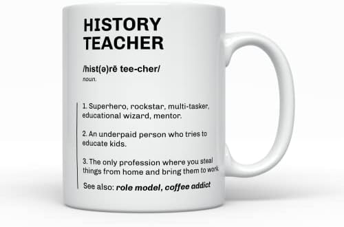 Кафеена Чаша за учителите по история, Забавни Подаръци в знак на Признателност към Учителя Чаша Обратно в училище
