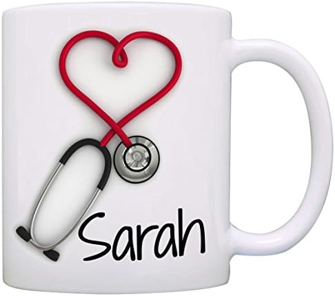 Персонални Кафеена Чаша със Стетоскоп, Подаръци за медицински Сестри за жени, Чаша за медицински Сестри, Подаръци