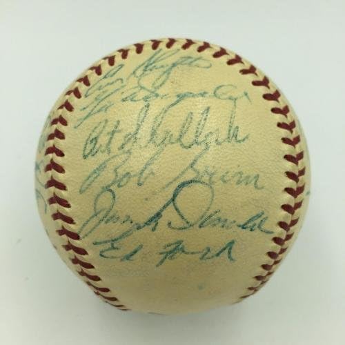 Чудесна отбор Ню Йорк Янкис през 1954 година, Подписа бейзболен договор с Мики Мэнтлом С помощта на JSA COA