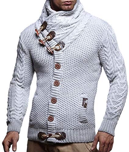 Мъжки Вязаная яке-Поло На Nelson с Високо воротом - Зимните Пуловери-Жилетки за мъже