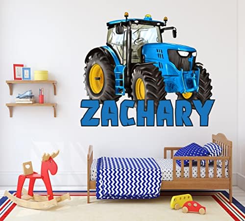 Стикери за стена с трактор - боядисани стени с Потребителски име за Детска стая - боядисани стени с селскостопански