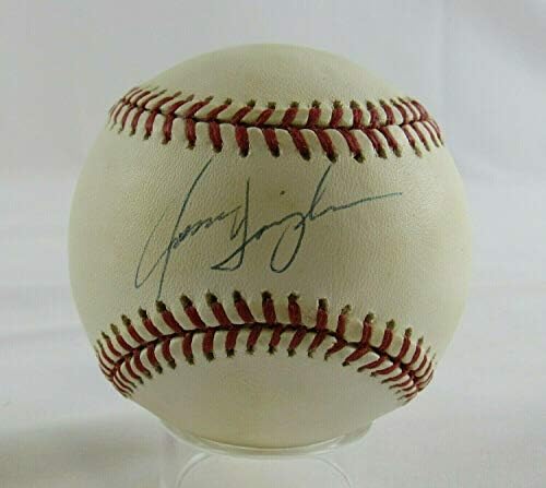 Джейсън Исрингхаузен Подписа Автограф Rawlings Baseball B112 I - Бейзболни топки с Автографи