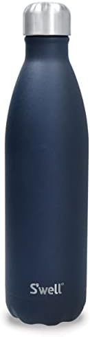 Бутилка за вода за многократна употреба за използване на S ' well от неръждаема Стомана, 750 мл, Азурит, Бутилка