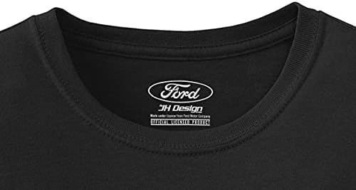 JH Design Мъжка тениска Ford Mustang 4 от Зашеметяващ стил, С кръгло деколте и къс ръкав