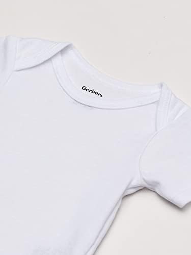Ризи-слипоны Gerber за малките момиченца от 3 комплекта с къс ръкав