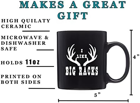 Rogue River Тактическа Забавно Кафеена Чаша Ловно Ми Харесват Големи Стелажи Buck Хънтър Новост Чаша Подарък За Приятел Ловец