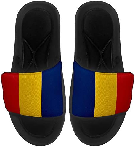 Най-сандали с Амортизация ExpressItBest/Пързалки за мъже, жени и младежи - Флаг Чад (Chadian) - Флаг Чад
