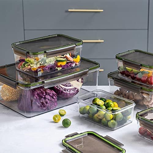 JJZHY Преносима кутия за свеж bento box е кутия за съхранение на плодове и зеленчуци, кухненски храна прозрачна