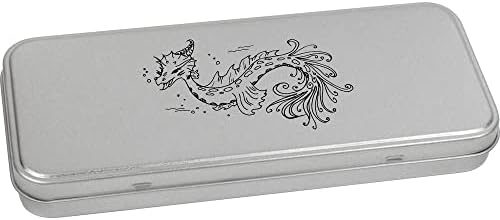Лидице кутия за канцеларски материали Azeeda 'Sea Dragon' с метални панти / Кутия за съхранение (TT00191821)