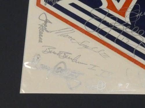 Барт Стар и Джо Намат се регистрирали над 30 автографи на Суперкубке XXV с Пълна Писмо JSA - Разни с автограф