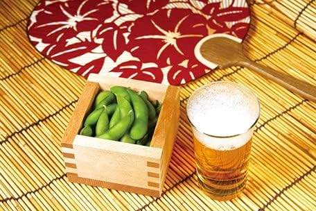 Дървени чаши за саке EDOYA Hinoki (комплект от 2-х) в японски кутия Masu с японски марката Lucky (Fuji)