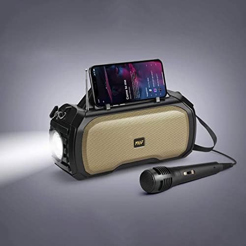 Usbinx Life MF217 Premium 3 в 1 Bluetooth Високоговорител със слънчева зареждане FM Радио Караоке, с микрофон