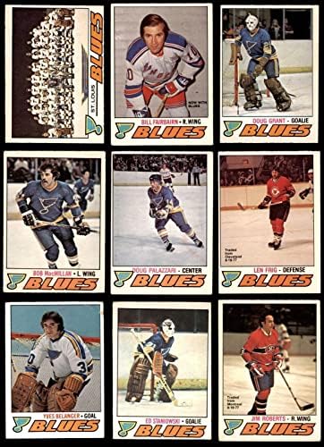 1977-78 О-Пи-Джи Сейнт Луис Блус Сет екип 3.5 - VG + - Грозен хокей карта