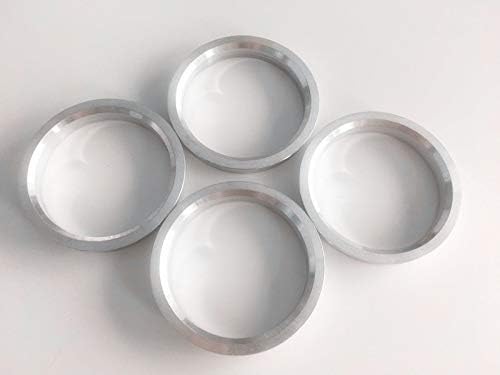 NB-AERO 4 бр. Сребристи Алуминиеви пръстени от 74 мм (колелце) до 67,1 мм (Ступица) | Централно пръстен Hubcentric