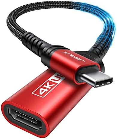 Адаптер JSAUX USB C-HDMI, женски адаптер 4K USB Type-C-HDMI [Съвместим с Thunderbolt 3] за Samsung Galaxy S20