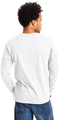 Хайнес 6,1 унции. Тениска с дълъг ръкав Силен-T (5186)