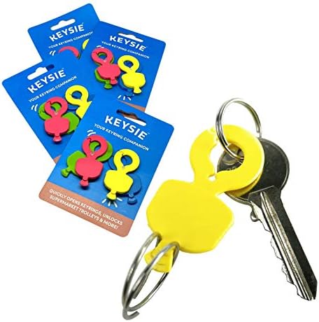 Скоба за ключодържател Keysie - 4 опаковки | Удобен и безопасен мультитул, който е подходящ за вашите ключови