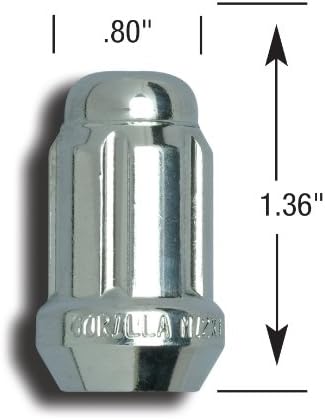 Gorilla Automotive 21631SD Джанти брави с малък диаметър (размер на резба 12 мм x 1,50)