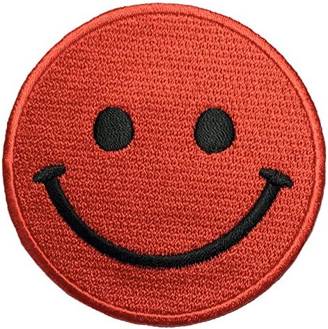 Рейнджър се Връща Усмивката На Лицето си, Щастлив Знак, Забавна Апликация, Бродирани Желязо на Заплатке - Червен