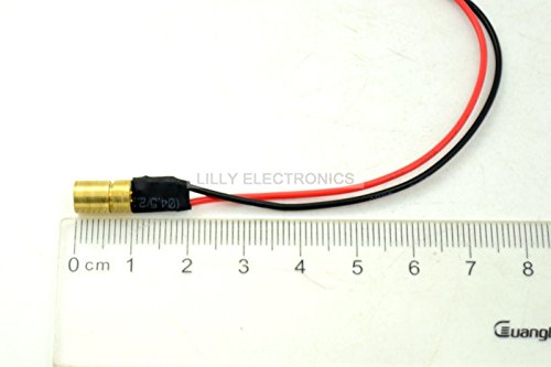 3 бр./лот Мини-Тип Оранжево-Червени Диодни Лазери, 635 nm 3 Mw Лазер Точков Модул 6x10 mm с кабел