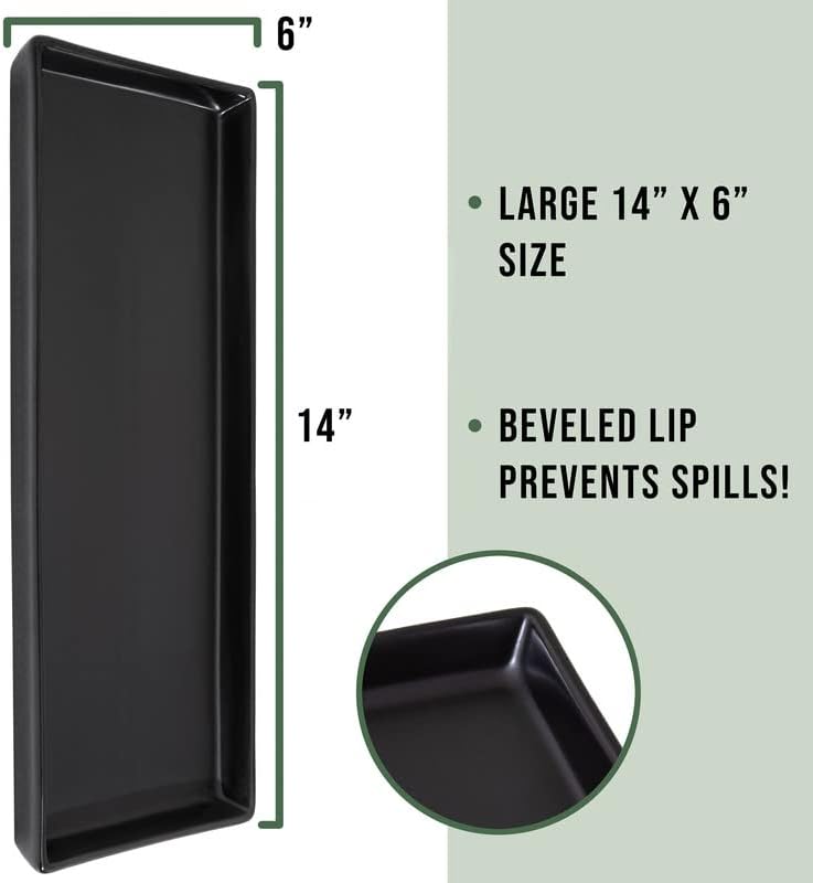 Обслужването на плочи от матирана черна керамика Home Beets (Правоъгълни плочи с размери 14 х 6 инча), Обслужването