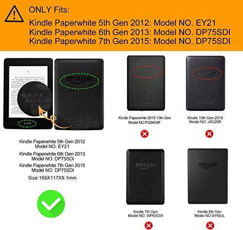 за 6-инчов корпуса на Kindle Paperwhite 5-ти /6-ти /7-ми освобождаване (release 2012-2015 г., модели на EY21