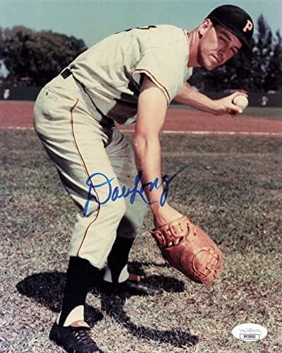 Дейл Лонг Подписал 8x10 Pittsburgh Pirates (JSA VV33852) - Снимки на MLB с автограф