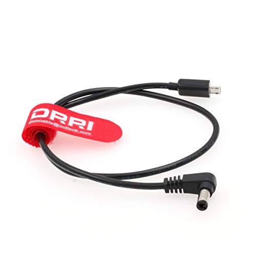 DRRI Micro USB на 90 градуса с 2.1 mm DC Ядрото Нано захранващия Кабел на двигателя (директен Micro USB)