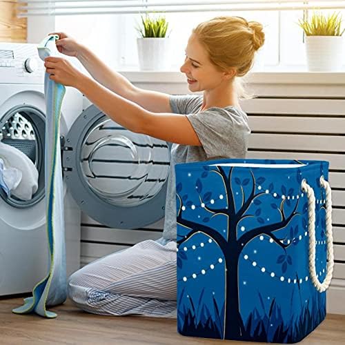 Кошница за дрехи с Веревочной дръжка, Магическо Дърво С Декоративни светлини, Организиране на детски играчки