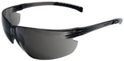 Очила Radnor Safety Grey със защита от надраскване Classic Plus Без рамки от дървени въглища, Гъвкав Дужка с