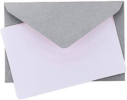 Мини-пликове, сребристите пликове за подарък карта с размер 4 x 2,75 инча. Лесно запечатываемые пликове за визитки