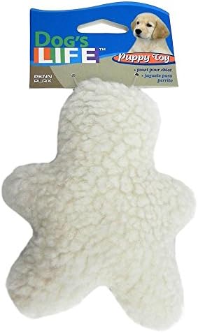 Penn-Plax 5 инча, мек вълнен плат Човече Плюшен играчка-Пищалка за кучета | са Отлични за спане и обнимашек
