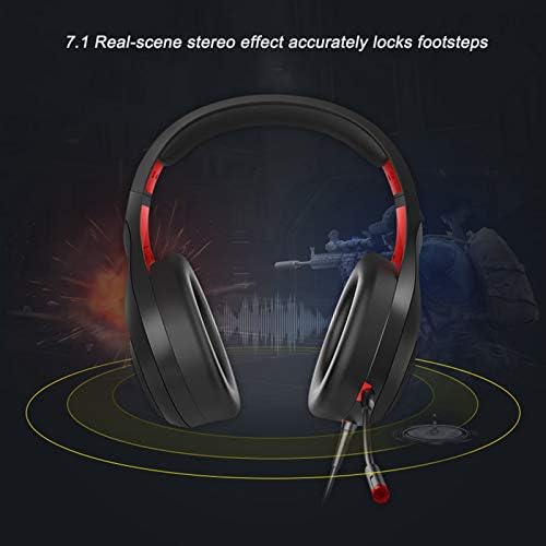 електронен продукт стерео слушалки съраунд звук 7.1, Слот за Слушалки USB с микрофон с шумопотискане и амбушюрами