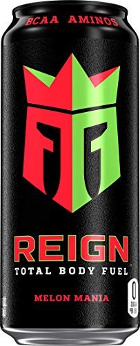 Напитка Reign Total Body Fuel, дынемания, напитка за фитнес и изказвания, 16 течни унции (опаковка от 12 броя)